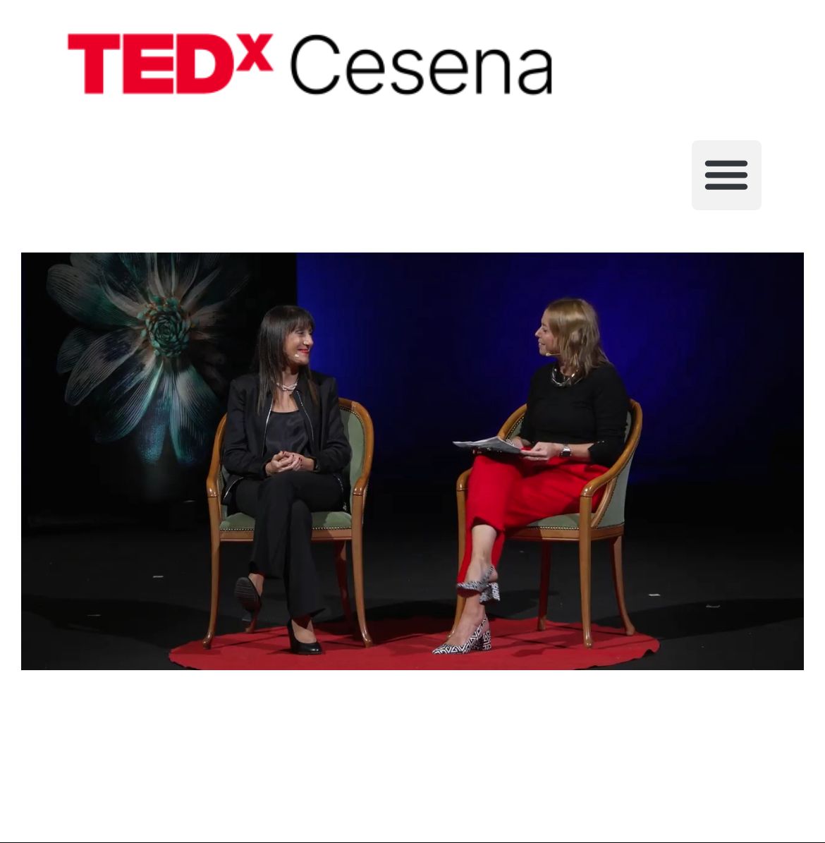 Elisabetta Paladino speaker a TEDx Cesena. Primo piano
