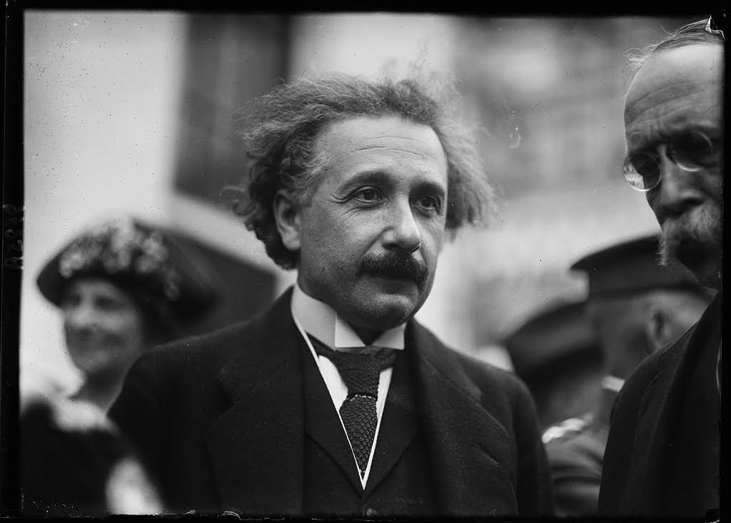 Albert Einstein, Library of Congress, Prints & Photographs Division, photograph by Harris & Ewing, [reproduction number, e.g., LC-USZ62-12345]