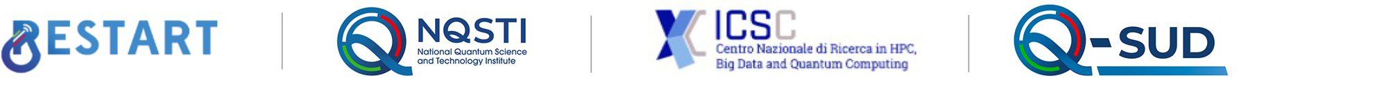 Loghi partner: RESTART, NQSTI, ICSC, Q-SUD