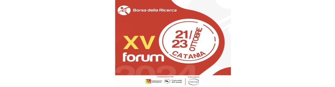 Borsa della ricerca XV Forum in Catania