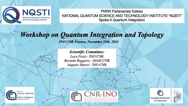 Workshop Quantum Integration and Topology