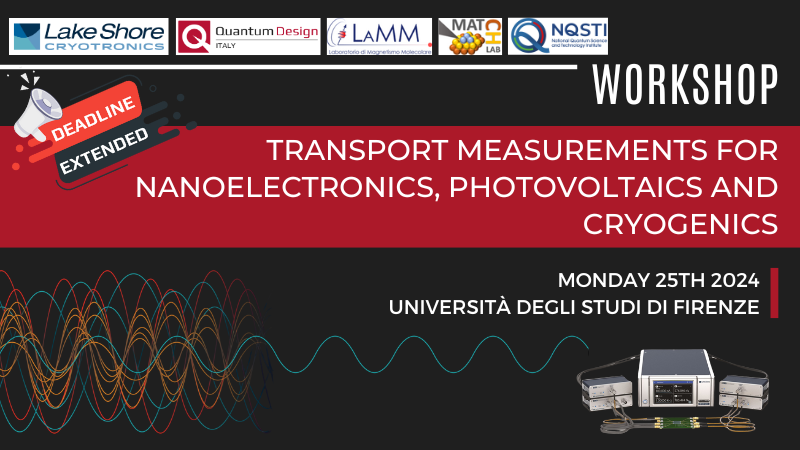 Workshop on Transport Measurements for nanoelectronics, photovoltaics and cryogenics