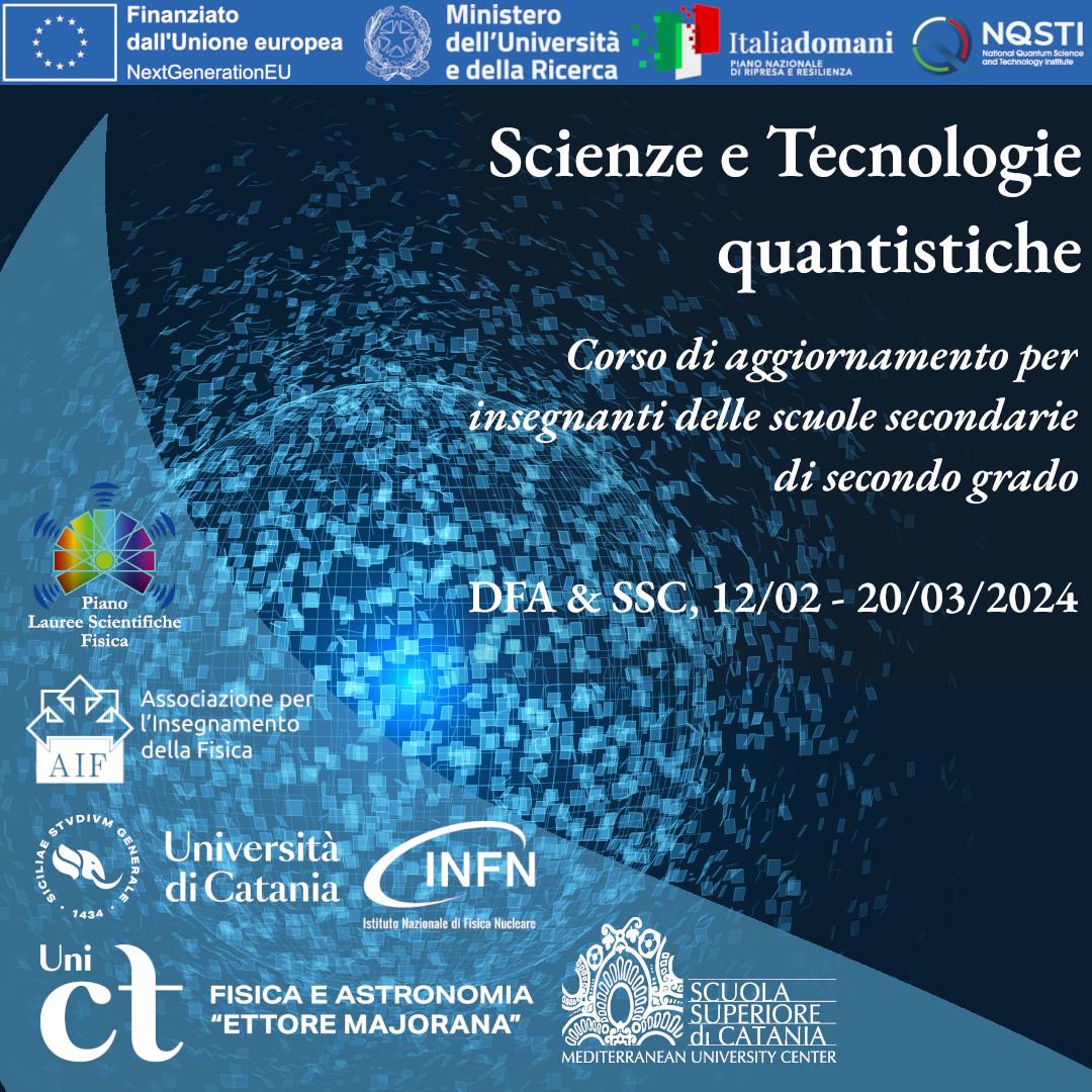 Corso di aggiornamento su Scienze e Tecnologie Quantistiche